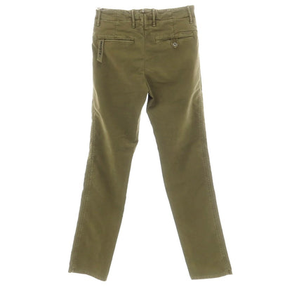 [New Outlet] INCOTEX SLIM FIT Stretch Cotton Chino Pants Olive Green [29] [Condition Rank N-] [Men&