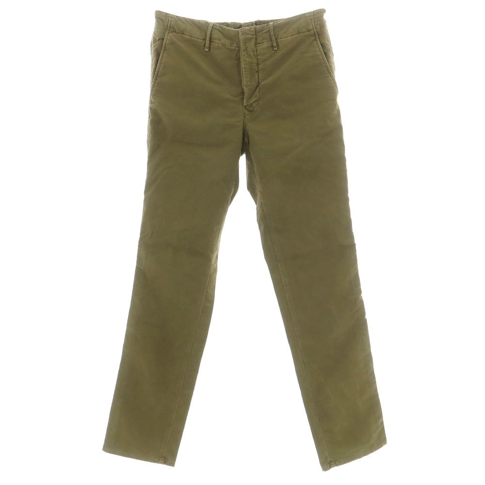【新品アウトレット】インコテックス INCOTEX SLIM FIT ストレッチコットン チノパンツ オリーブグリーン【 31 】【 状態ランクN- 】【 メンズ 】