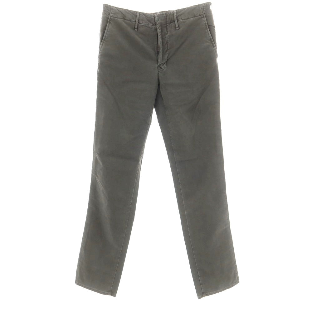 【新品アウトレット】インコテックス INCOTEX SLIM FIT ストレッチコットン チノパンツ ダークグレー【 31 】【 状態ランクN- 】【 メンズ 】