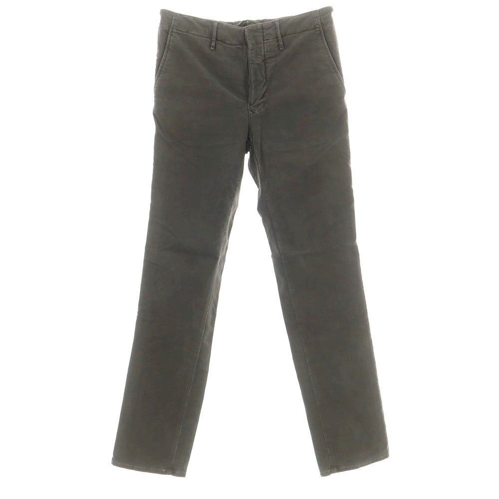 【新品アウトレット】インコテックス INCOTEX SLIM FIT ストレッチコットン チノパンツ ダークグレー【 32 】【 状態ランクN- 】【 メンズ 】