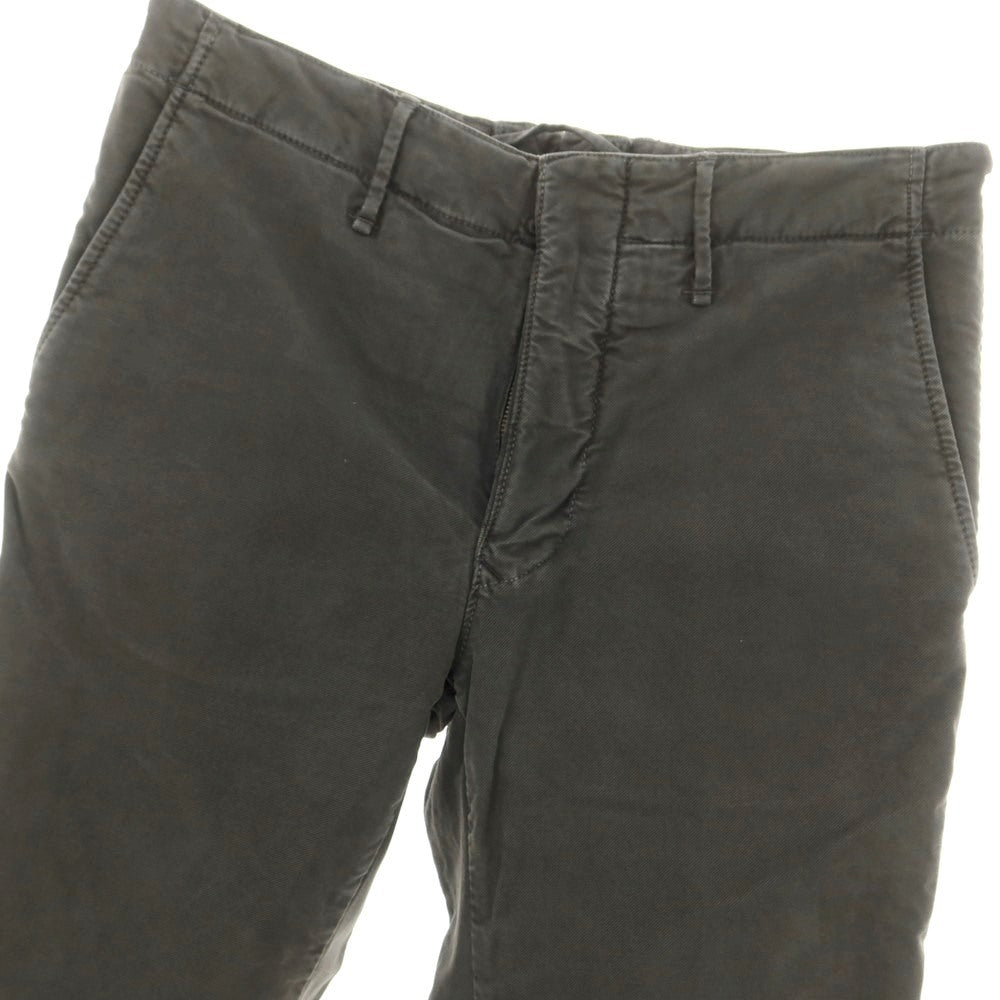 【新品アウトレット】インコテックス INCOTEX SLIM FIT ストレッチコットン チノパンツ ダークグレー【 32 】【 状態ランクN- 】【 メンズ 】