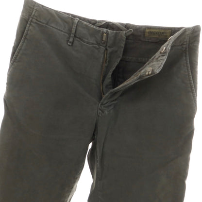 【新品アウトレット】インコテックス INCOTEX SLIM FIT ストレッチコットン チノパンツ ダークグレー【 32 】【 状態ランクN- 】【 メンズ 】