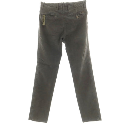 【新品アウトレット】インコテックス INCOTEX SLIM FIT ストレッチコットン チノパンツ ダークグレー【 32 】【 状態ランクN- 】【 メンズ 】