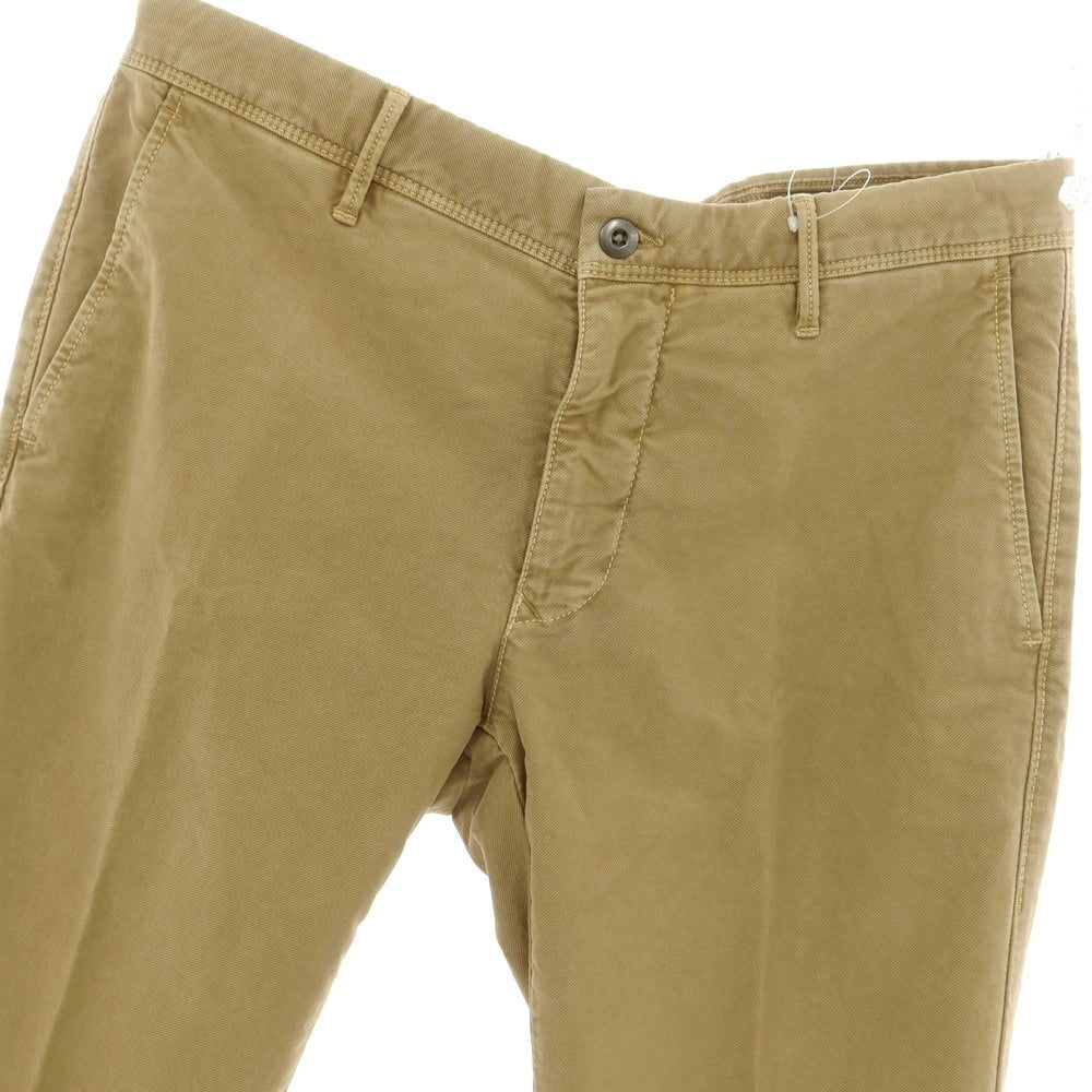 【新品】インコテックス INCOTEX SLIM FIT ストレッチコットン チノパンツ ダークベージュ【 33 】【 状態ランクN 】【 メンズ 】