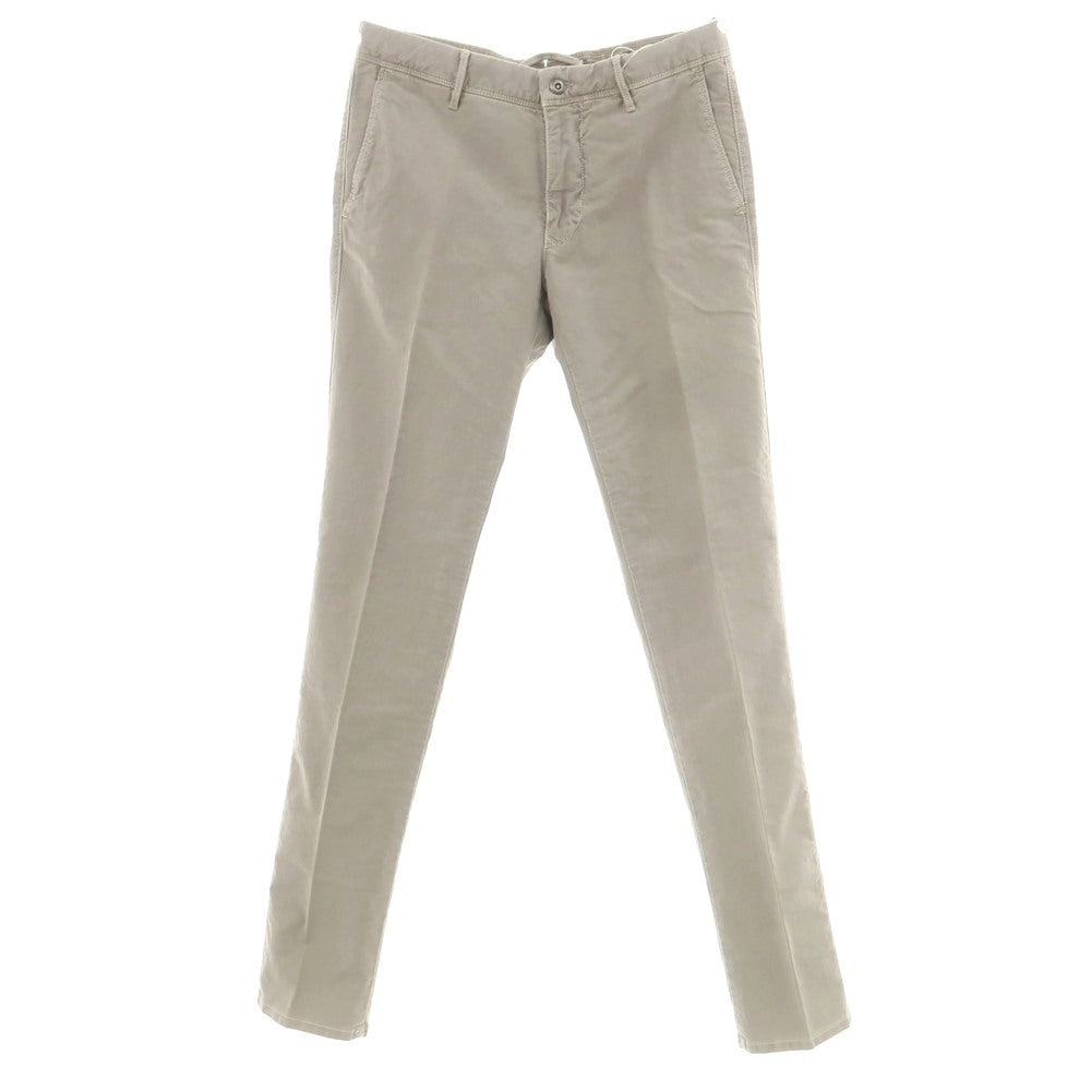 【新品】インコテックス INCOTEX SLIM FIT ストレッチコットン チノパンツ グレー【 32 】【 状態ランクN 】【 メンズ 】