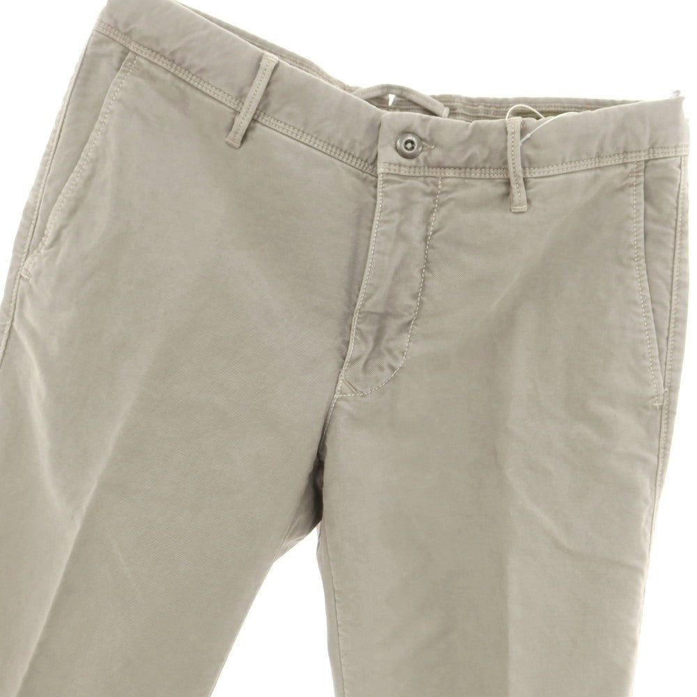 【新品】インコテックス INCOTEX SLIM FIT ストレッチコットン チノパンツ グレー【 32 】【 状態ランクN 】【 メンズ 】