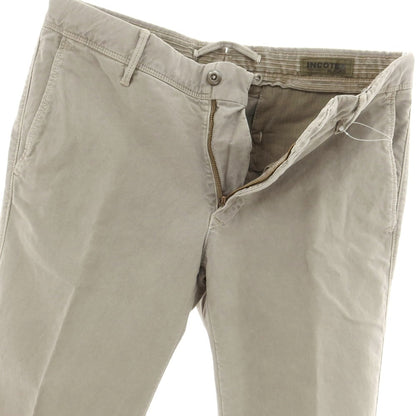 【新品】インコテックス INCOTEX SLIM FIT ストレッチコットン チノパンツ グレー【 32 】【 状態ランクN 】【 メンズ 】