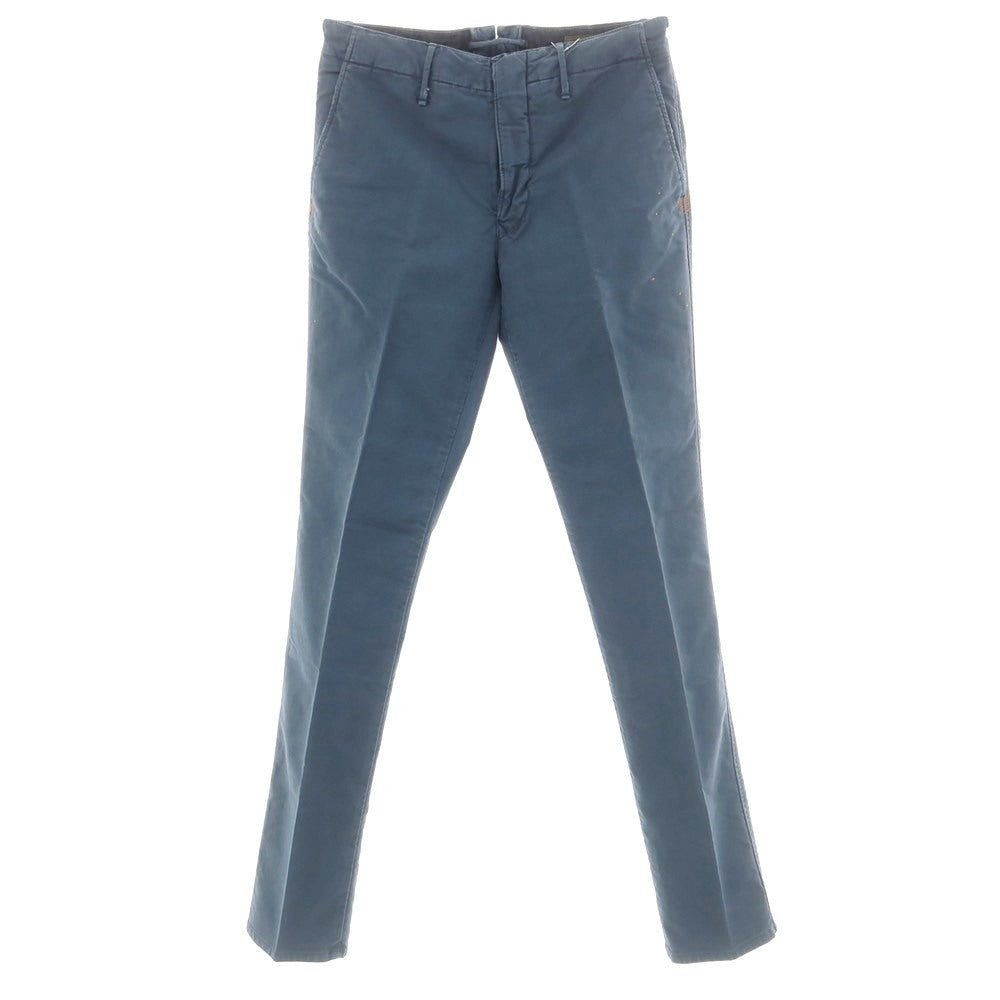 【新品】インコテックス INCOTEX SLIM FIT ストレッチコットン チノパンツ ライトネイビー【 32 】【 状態ランクN 】【 メンズ 】