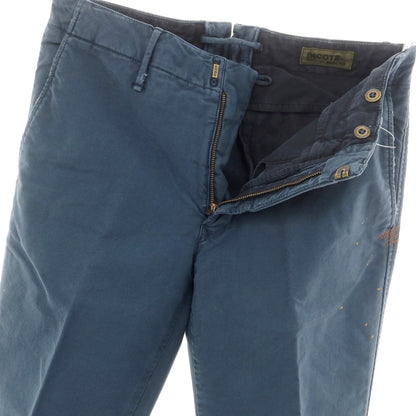 【新品】インコテックス INCOTEX SLIM FIT ストレッチコットン チノパンツ ライトネイビー【 32 】【 状態ランクN 】【 メンズ 】