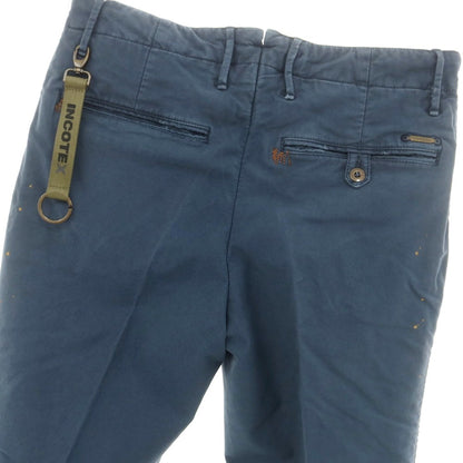 【新品】インコテックス INCOTEX SLIM FIT ストレッチコットン チノパンツ ライトネイビー【 32 】【 状態ランクN 】【 メンズ 】