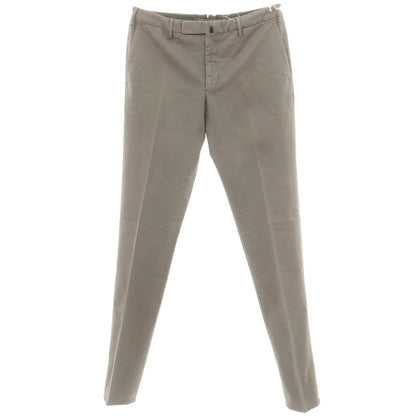 [New Outlet] INCOTEX SLIM FIT Stretch Cotton Casual Slacks Pants Khaki Gray [52] [Condition Rank N-] [Men&