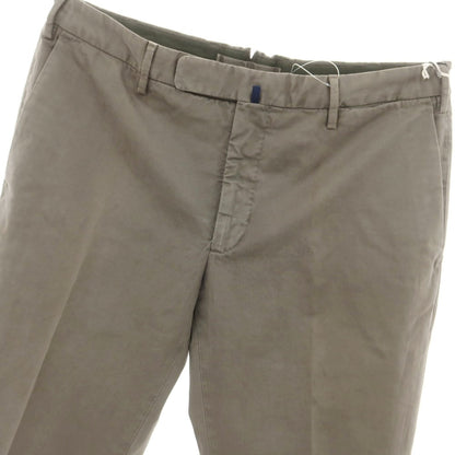 [New Outlet] INCOTEX SLIM FIT Stretch Cotton Casual Slacks Pants Khaki Gray [52] [Condition Rank N-] [Men&