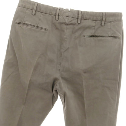 [New Outlet] INCOTEX SLIM FIT Stretch Cotton Casual Slacks Pants Khaki Gray [52] [Condition Rank N-] [Men&