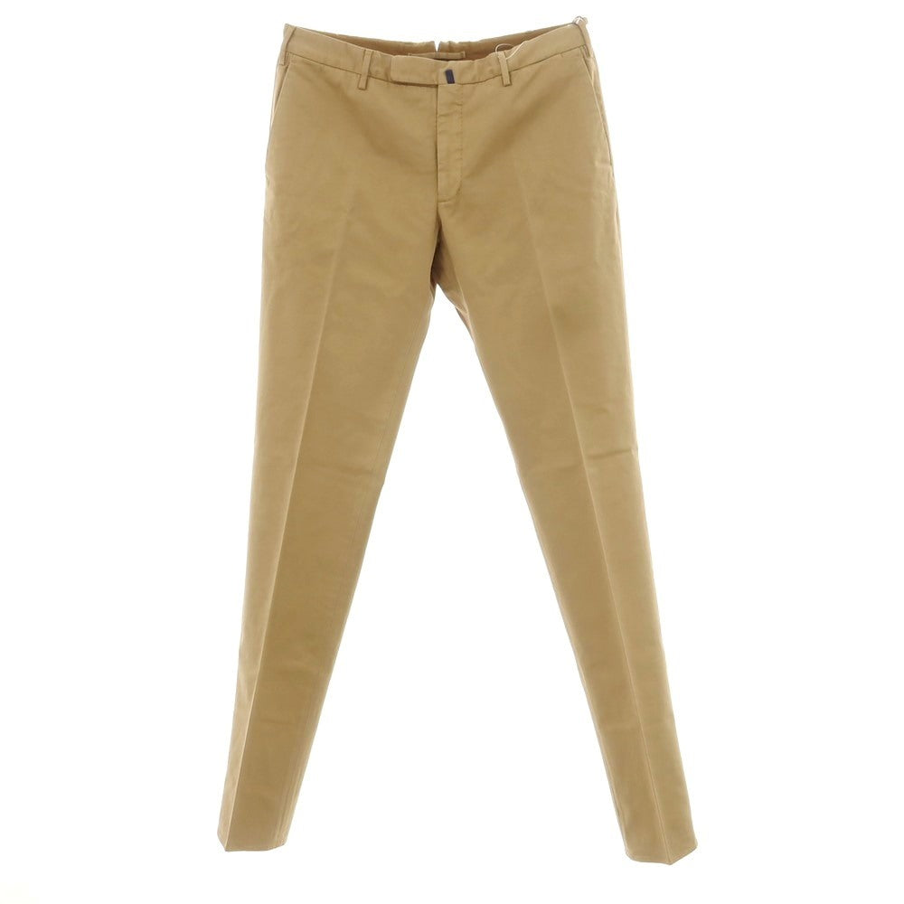 【新品】インコテックス INCOTEX SLIM FIT ストレッチコットン カジュアルスラックスパンツ ダークベージュ【 52 】【 状態ランクN 】【 メンズ 】