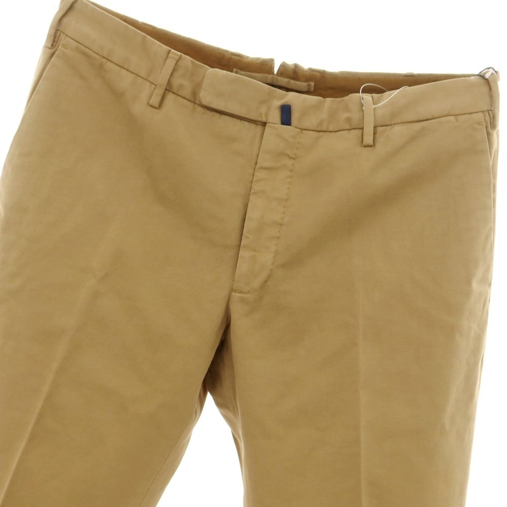 【新品】インコテックス INCOTEX SLIM FIT ストレッチコットン カジュアルスラックスパンツ ダークベージュ【 52 】【 状態ランクN 】【 メンズ 】