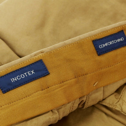 【新品】インコテックス INCOTEX SLIM FIT ストレッチコットン カジュアルスラックスパンツ ダークベージュ【 52 】【 状態ランクN 】【 メンズ 】