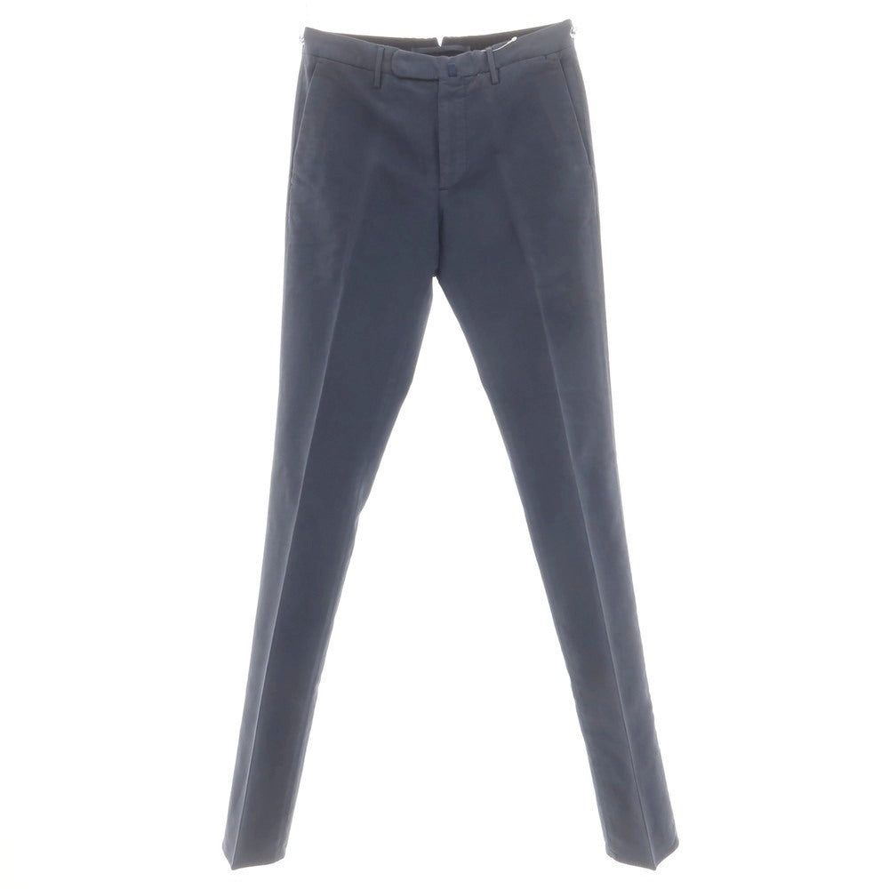 【新品アウトレット】インコテックス INCOTEX SLIM FIT ストレッチコットン カジュアルスラックスパンツ ネイビー【 42 】【 状態ランクN- 】【 メンズ 】