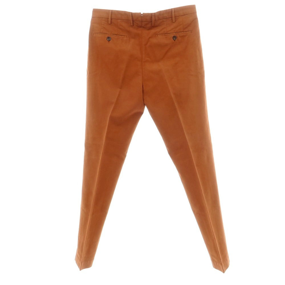 [New Outlet] INCOTEX TAPERED FIT Stretch Cotton Casual Slacks Pants Orange Brown [48] [Condition Rank N-] [Men&