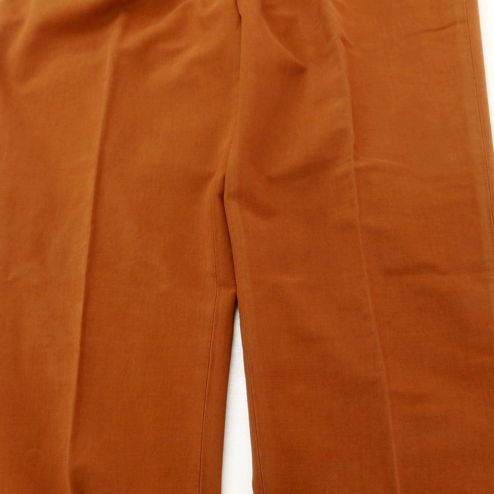 [New Outlet] INCOTEX TAPERED FIT Stretch Cotton Casual Slacks Pants Orange Brown [48] [Condition Rank N-] [Men&