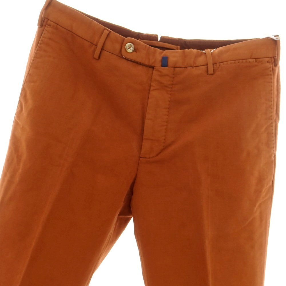 [New] INCOTEX REGULAR FIT Stretch Cotton Casual Slacks Pants Orange Brown [48] [Condition Rank N] [Men&