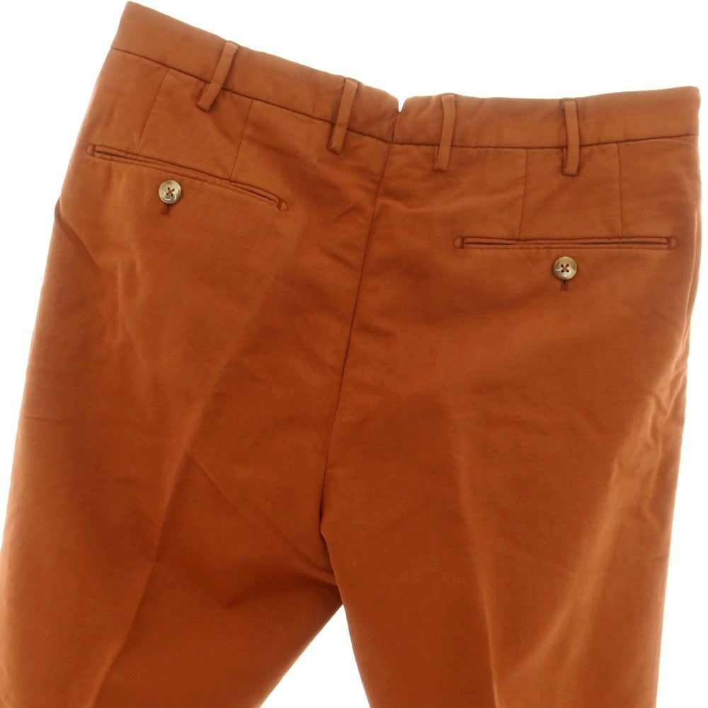 [New] INCOTEX REGULAR FIT Stretch Cotton Casual Slacks Pants Orange Brown [48] [Condition Rank N] [Men&