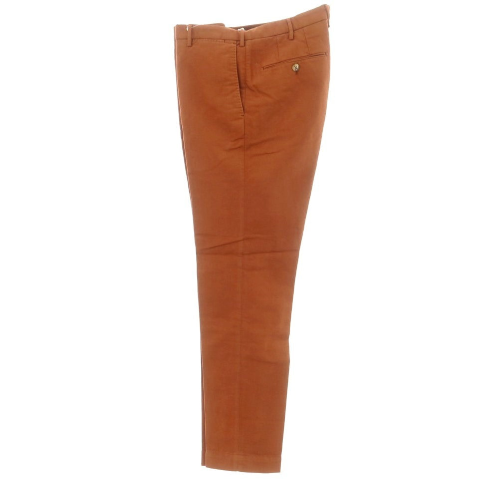[New] INCOTEX REGULAR FIT Stretch Cotton Casual Slacks Pants Orange Brown [48] [Condition Rank N] [Men&