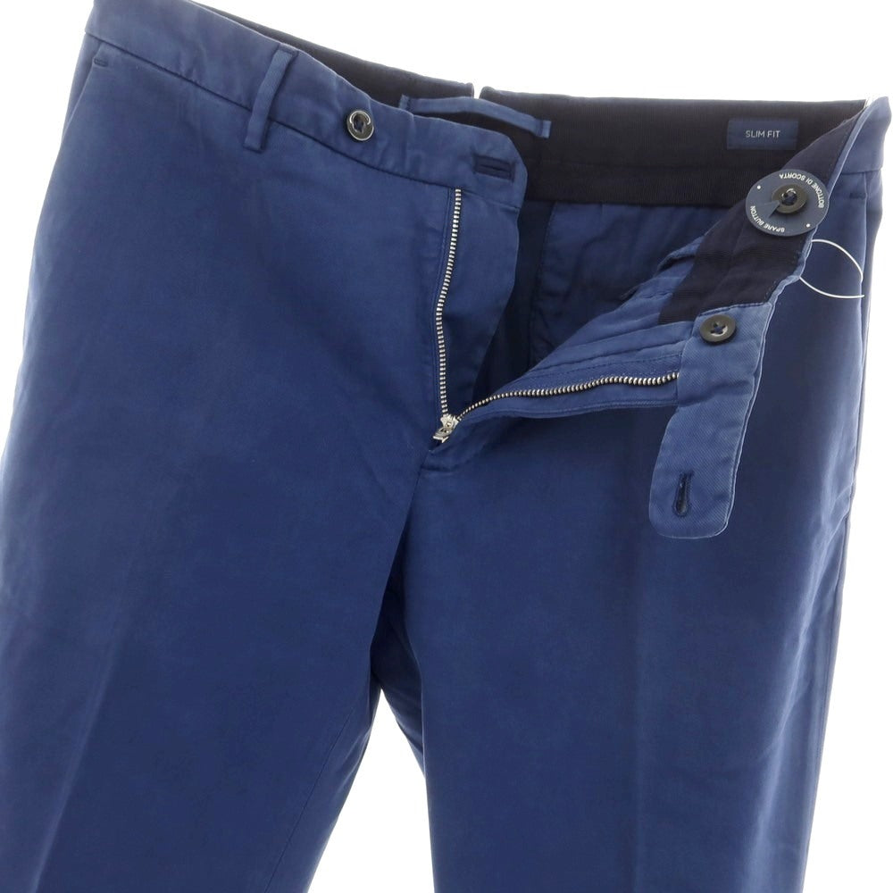 [New Outlet] INCOTEX SLIM FIT Stretch Cotton Casual Slacks Pants Light Navy [46] [Condition Rank N-] [Men&