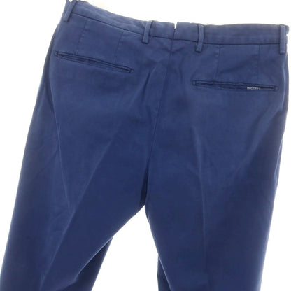 [New Outlet] INCOTEX SLIM FIT Stretch Cotton Casual Slacks Pants Light Navy [46] [Condition Rank N-] [Men&