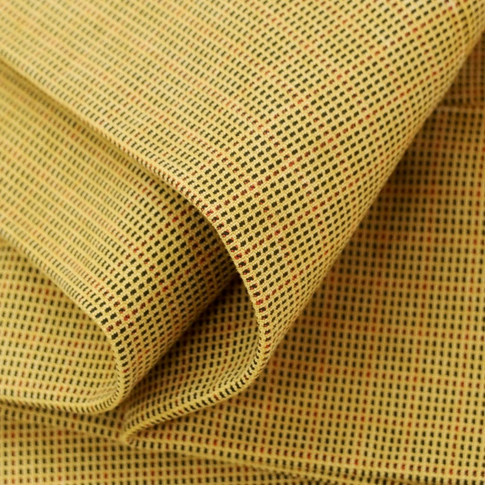 [New] INCOTEX SLIM FIT stretch cotton casual slacks pants dark yellow x black x red [32] [Condition rank N] [Men&