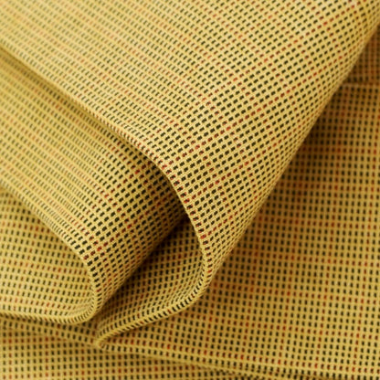 [New] INCOTEX SLIM FIT stretch cotton casual slacks pants dark yellow x black x red [32] [Condition rank N] [Men&