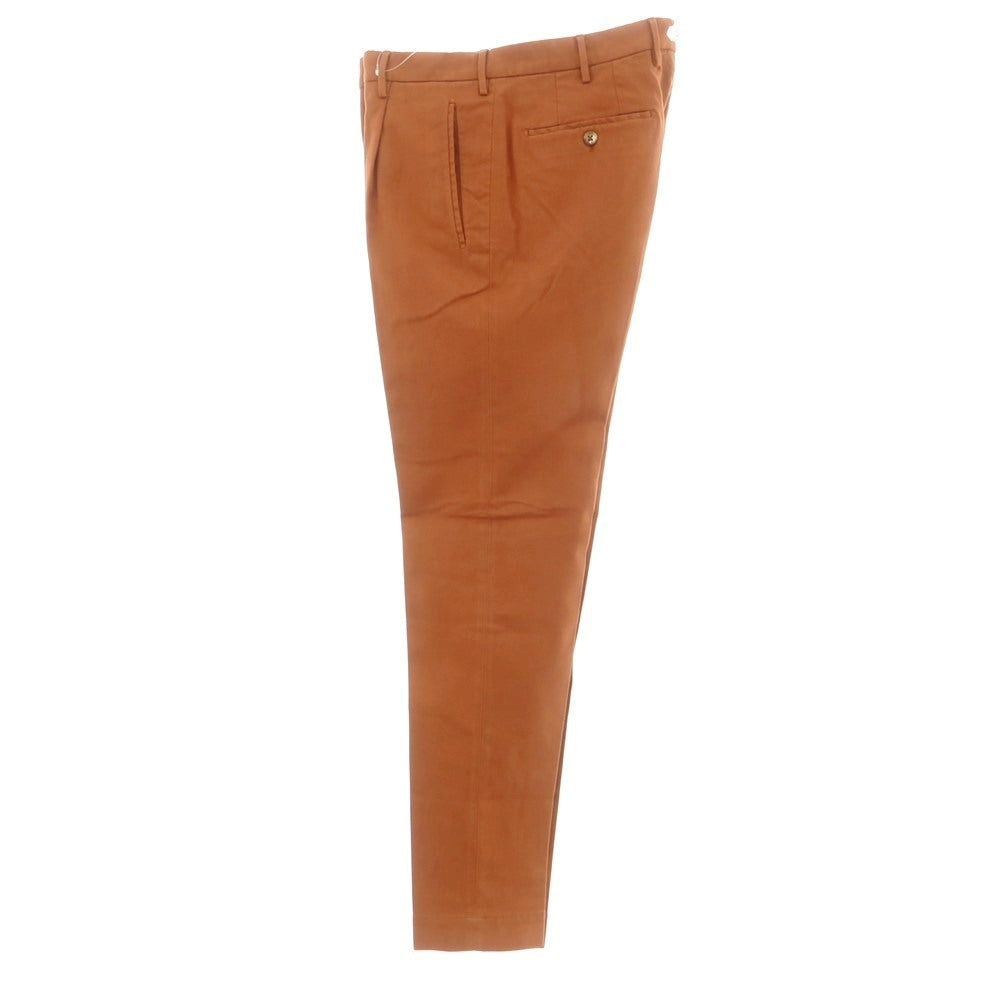 [New] INCOTEX TAPERED FIT stretch cotton casual slacks pants orange brown [48] [Condition rank N] [Men&