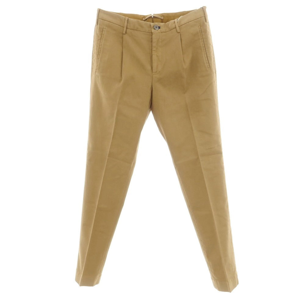 【新品】インコテックス INCOTEX TAPERED FIT ストレッチコットン カジュアルスラックスパンツ カーキブラウン【 48 】【 状態ランクN 】【 メンズ 】