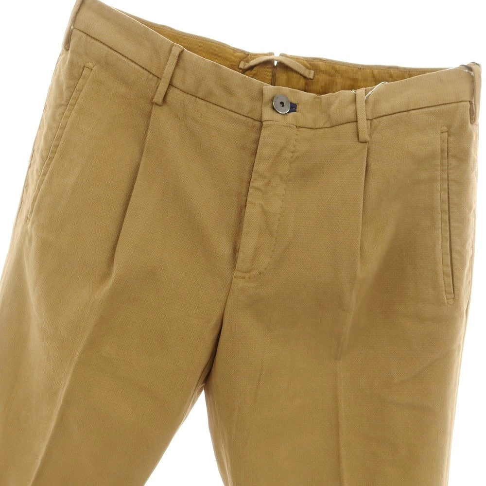 【新品】インコテックス INCOTEX TAPERED FIT ストレッチコットン カジュアルスラックスパンツ カーキブラウン【 48 】【 状態ランクN 】【 メンズ 】