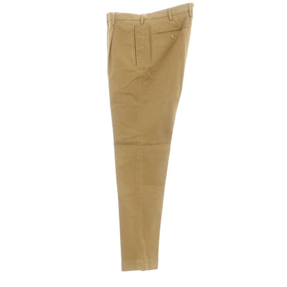 [New] INCOTEX TAPERED FIT stretch cotton casual slacks pants, khaki brown [48] [Condition rank N] [Men&