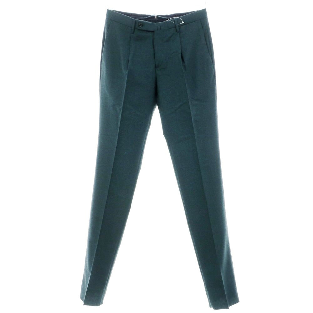 【新品】インコテックス INCOTEX HIGH COMFORT ストレッチ ウール ドレススラックスパンツ グリーン【 46 】【 状態ランクN 】【 メンズ 】