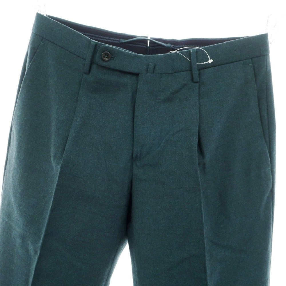 【新品】インコテックス INCOTEX HIGH COMFORT ストレッチ ウール ドレススラックスパンツ グリーン【 46 】【 状態ランクN 】【 メンズ 】