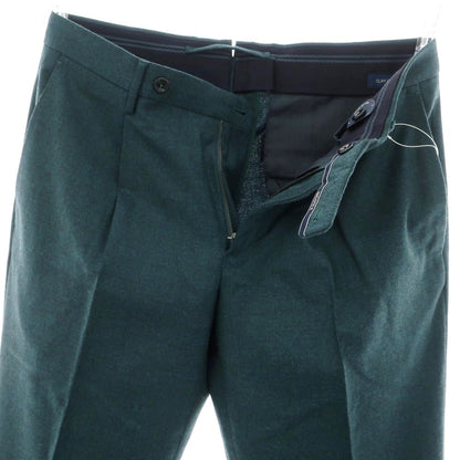 【新品】インコテックス INCOTEX HIGH COMFORT ストレッチ ウール ドレススラックスパンツ グリーン【 46 】【 状態ランクN 】【 メンズ 】