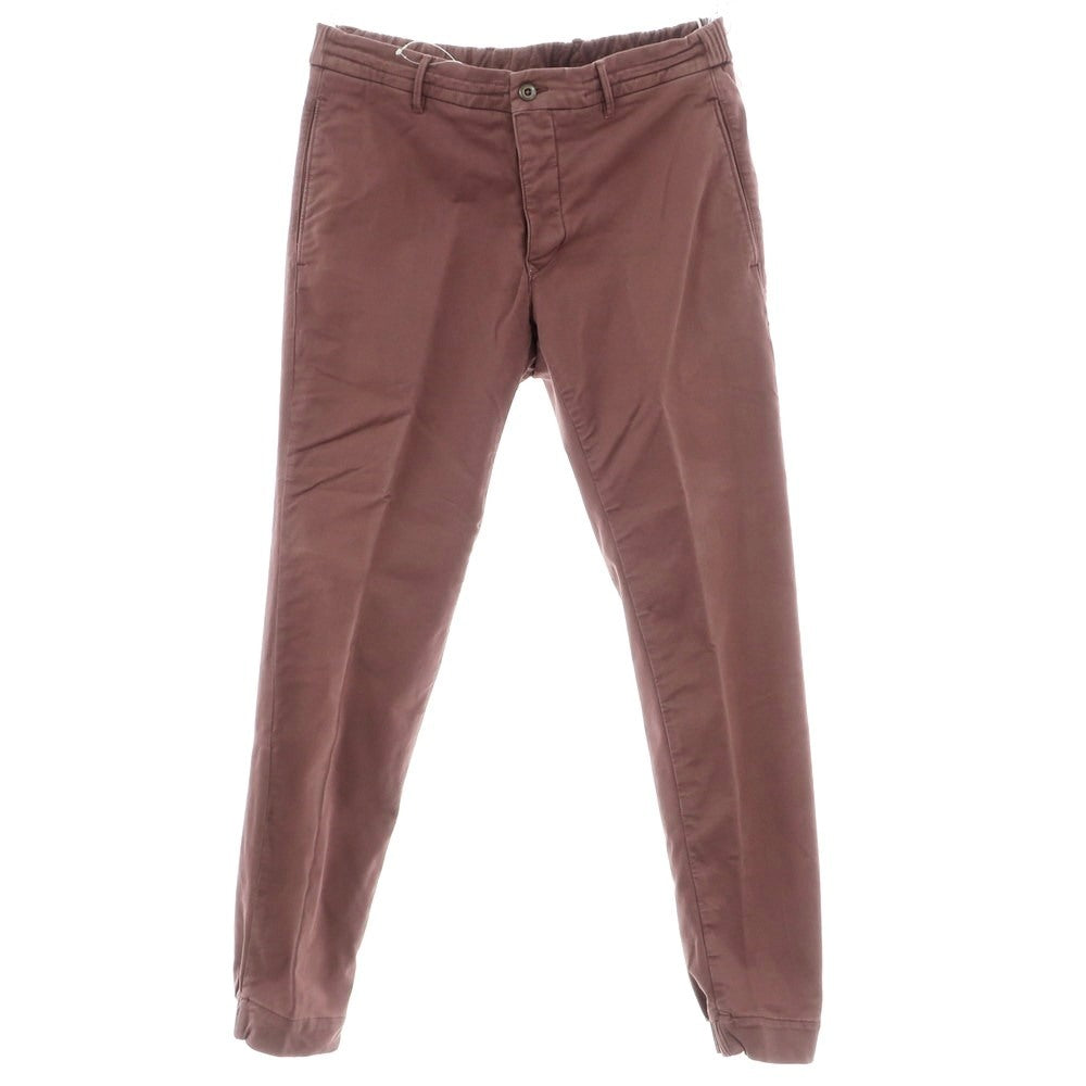 【新品】インコテックス スラックス INCOTEX SLACKS ストレッチ コットン イージー カジュアルスラックスパンツ レディッシュブラウン【サイズ32】【 状態ランクN 】【 メンズ 】 [EPD]