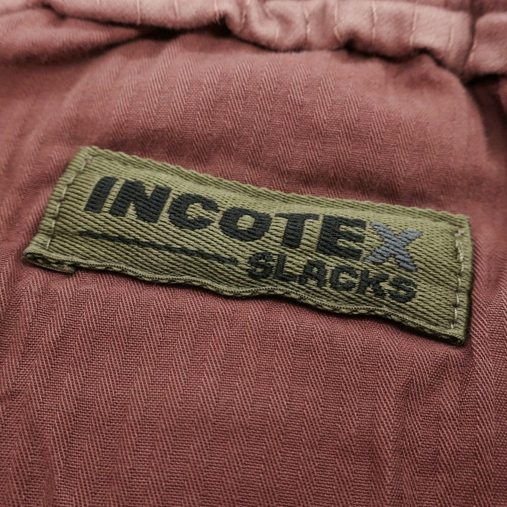 【新品】インコテックス スラックス INCOTEX SLACKS ストレッチ コットン イージー カジュアルスラックスパンツ レディッシュブラウン【サイズ32】【 状態ランクN 】【 メンズ 】 [EPD]