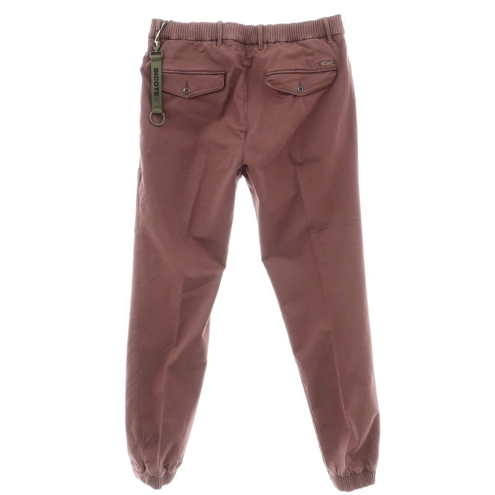 【新品】インコテックス スラックス INCOTEX SLACKS ストレッチ コットン イージー カジュアルスラックスパンツ レディッシュブラウン【サイズ32】【 状態ランクN 】【 メンズ 】 [EPD]