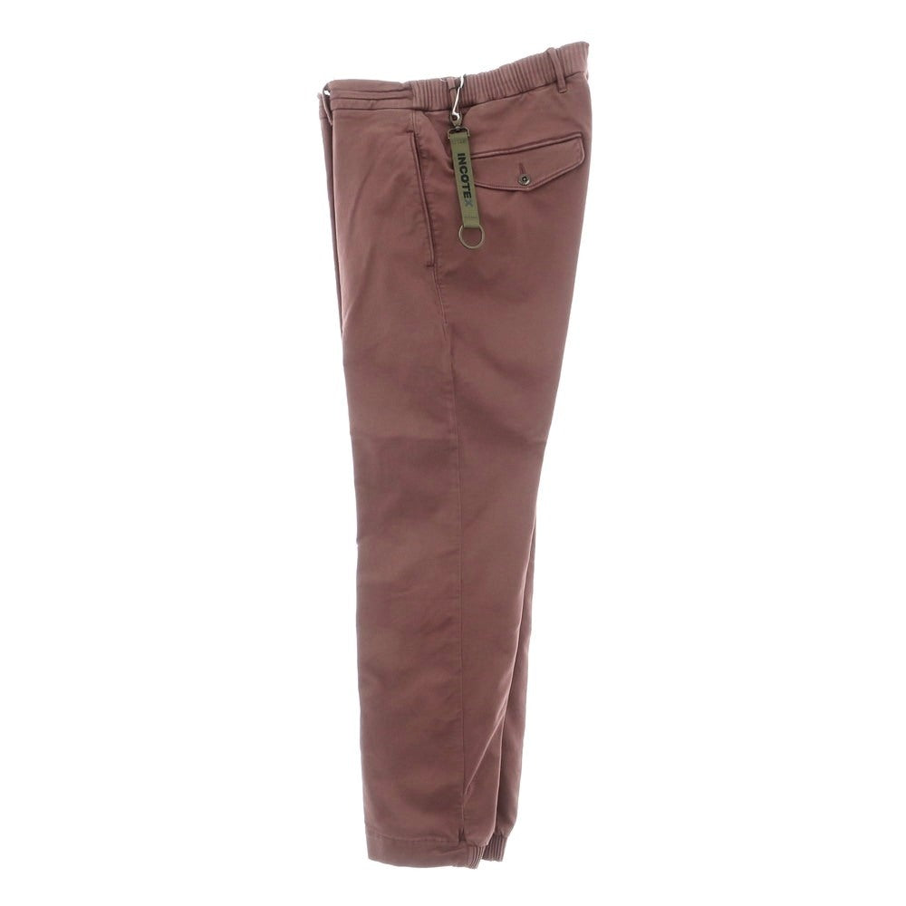 【新品】インコテックス スラックス INCOTEX SLACKS ストレッチ コットン イージー カジュアルスラックスパンツ レディッシュブラウン【サイズ32】【 状態ランクN 】【 メンズ 】 [EPD]