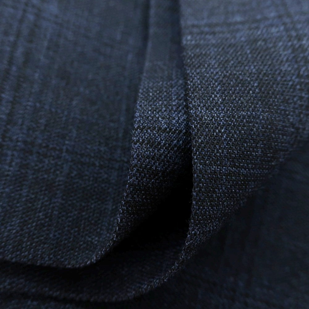 【新品】インコテックス スローウェア INCOTEX SLOWEAR TEKNOSARTORIAL ストレッチ ポリエステルウール チェック ドレススラックスパンツ ネイビーxブラック【 50 】【 状態ランクN 】【 メンズ 】
