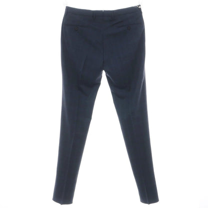 【新品アウトレット】インコテックス スローウェア INCOTEX SLOWEAR TEKNOSARTORIAL ストレッチ ポリエステルウール チェック ドレススラックスパンツ ネイビーxブラック【 52 】【 状態ランクN- 】【 メンズ 】