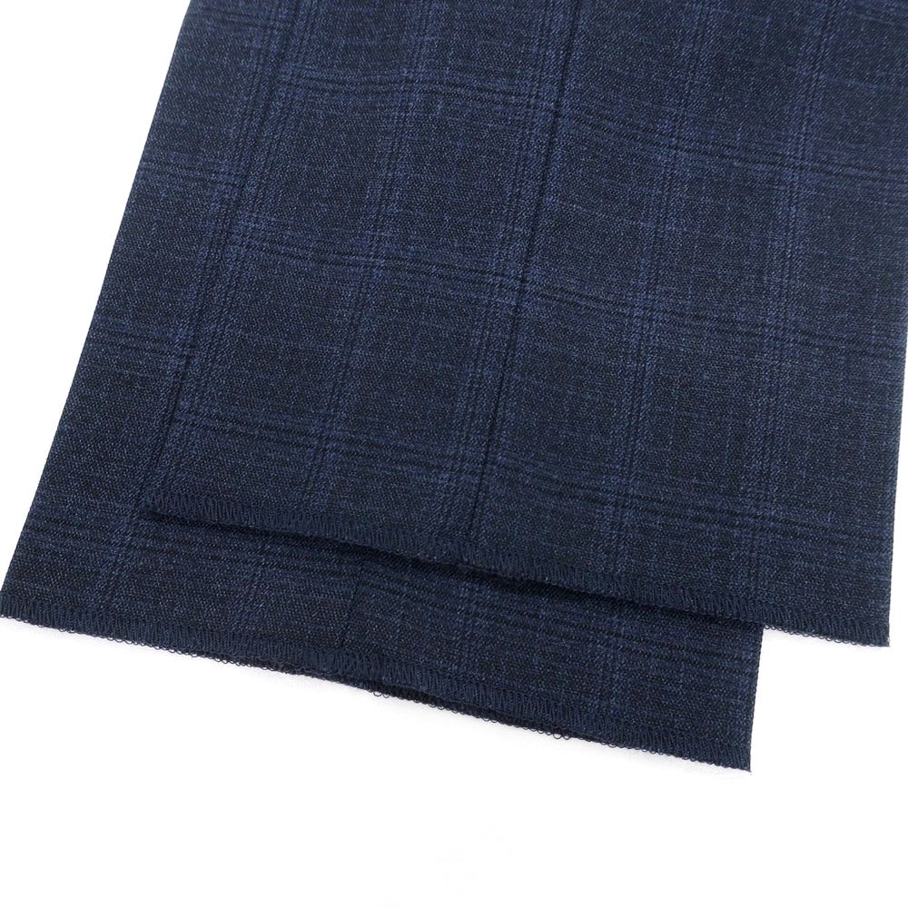 【SALE10%OFF/返品不可】【新品アウトレット】インコテックス スローウェア INCOTEX SLOWEAR TEKNOSARTORIAL ストレッチ ポリエステルウール チェック ドレススラックスパンツ ネイビーxブラック【 52 】【 状態ランクN- 】【 メンズ 】 [BPD]