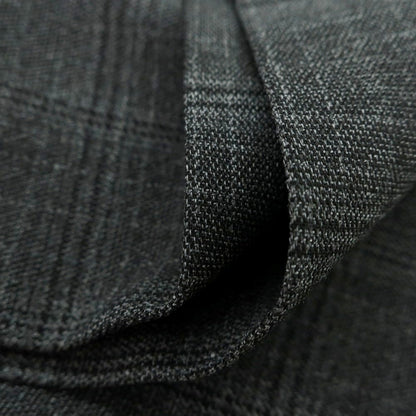 【新品】インコテックス スローウェア INCOTEX SLOWEAR TEKNOSARTORIAL ストレッチ ポリエステルウール チェック ドレススラックスパンツ ダークグレーxブラック【 48 】【 状態ランクN 】【 メンズ 】
