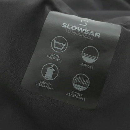 【新品】インコテックス スローウェア INCOTEX SLOWEAR TEKNOSARTORIAL ストレッチ ポリエステルウール チェック イージースラックスパンツ ダークグレーxブラック【 46 】【 状態ランクN 】【 メンズ 】