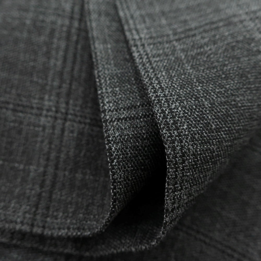 【新品】インコテックス スローウェア INCOTEX SLOWEAR TEKNOSARTORIAL ストレッチ ポリエステルウール チェック イージースラックスパンツ ダークグレーxブラック【 46 】【 状態ランクN 】【 メンズ 】