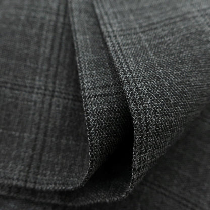 【新品】インコテックス スローウェア INCOTEX SLOWEAR TEKNOSARTORIAL ストレッチ ポリエステルウール チェック イージースラックスパンツ ダークグレーxブラック【 46 】【 状態ランクN 】【 メンズ 】