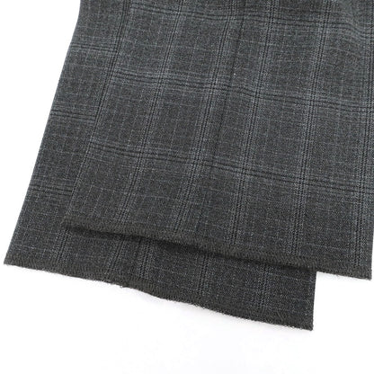 【新品】インコテックス スローウェア INCOTEX SLOWEAR TEKNOSARTORIAL ストレッチ ポリエステルウール チェック イージースラックスパンツ ダークグレーxブラック【 46 】【 状態ランクN 】【 メンズ 】