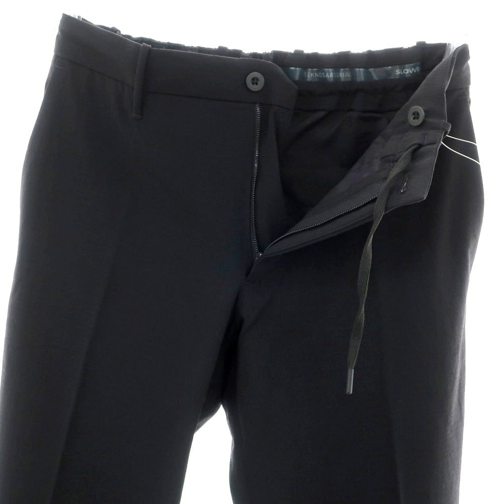 【新品】インコテックス スローウェア INCOTEX SLOWEAR TEKNOSARTORIAL ストレッチ ウールナイロン イージースラックスパンツ ブラック【 44 】【 状態ランクN 】【 メンズ 】
